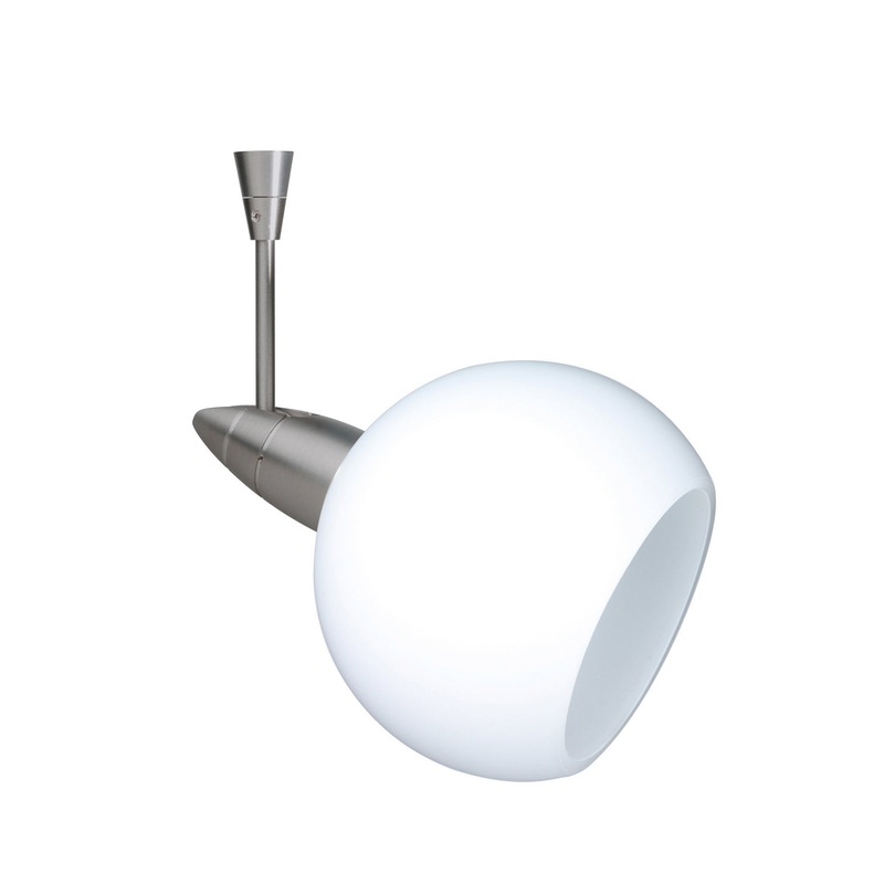 One Light Spotlight from the Palla Collection in Satin Nickel Finish by Besa
