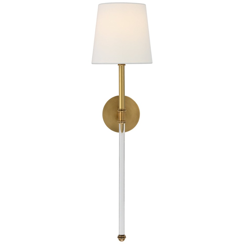 One Light Wall Sconce from the Camille Collection in Hand-Rubbed Antique Brass Finish by Visual Comfort Signature