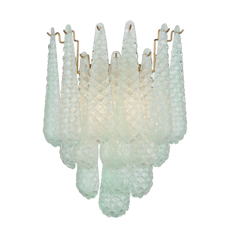 Two Light Wall Sconce from the Ollie Collection in Aged Brass Finish by Crystorama