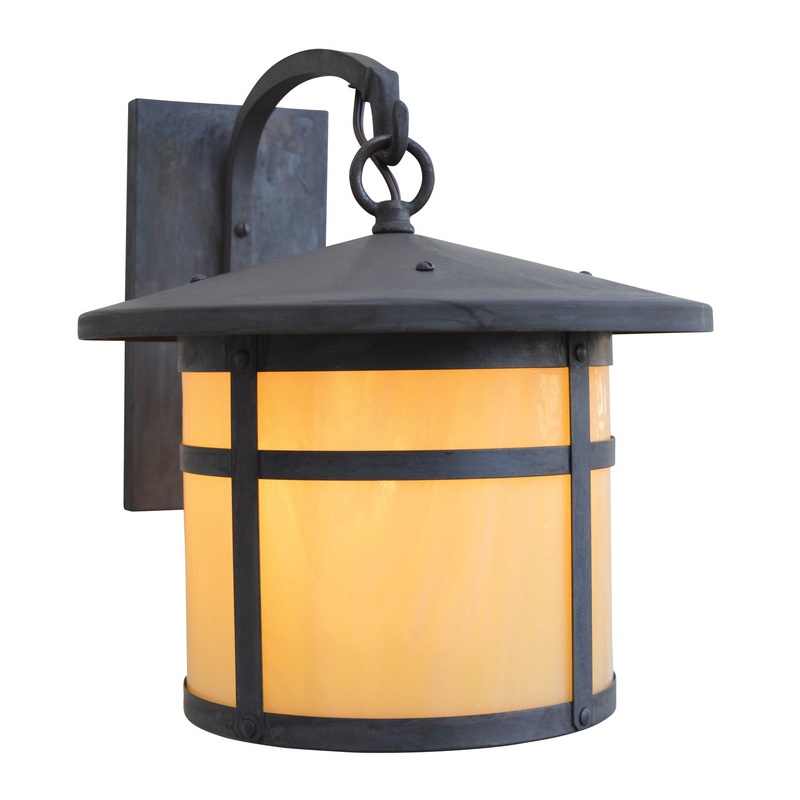 Arroyo BB-11OF-MB Berkeley One Light Wall Mount Mission Brown