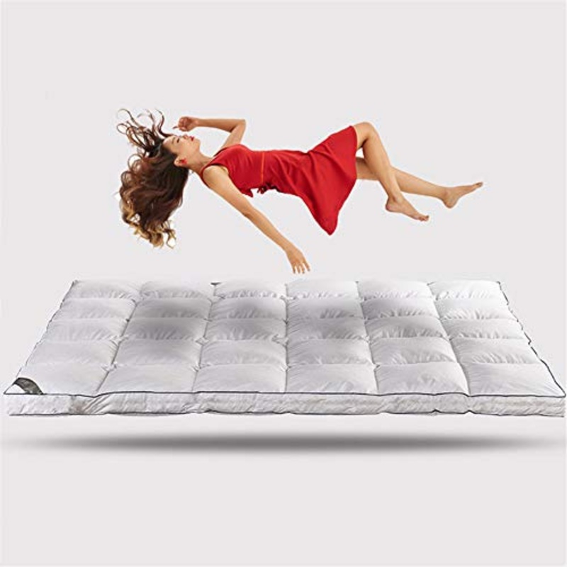 BABIFIS 10 cm di Spessore Ultra-Morbido Piumino D’Oca Fill Materasso Matrimoniale Uso Mat/Tatami per la casa/Albergo USA Materasso 200 * 200