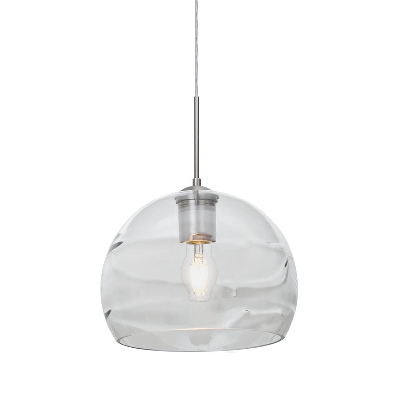 Besa 1JT-SPIR8CL-EDIL-SN Spirit One Light Pendant Satin Nickel