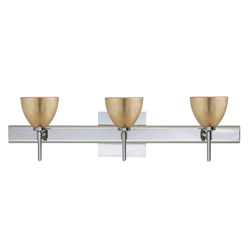 Besa 3SW-1758GF-CR-SQ Divi Three Light Wall Sconce Chrome (Discontinued)
