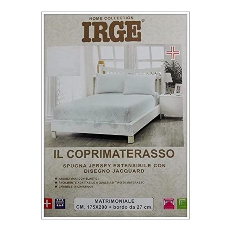 Coprimaterasso Matrimoniale Irge Spugna Jacquard