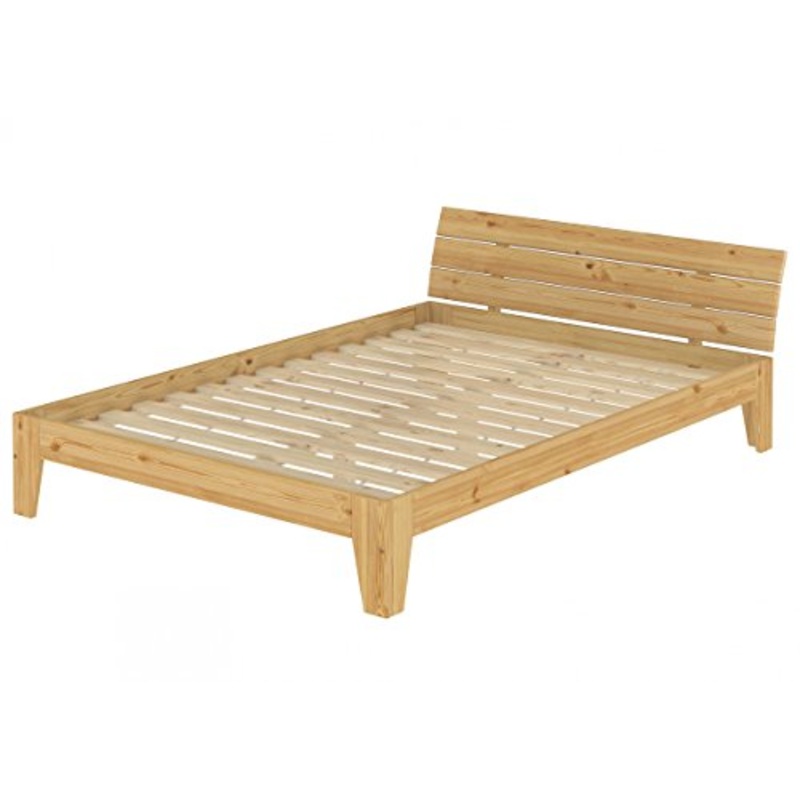 Erst-Holz Solido Largo Letto in Pino massello 160×200 Anche per Ragazzi con doghe rigide 60.62-16