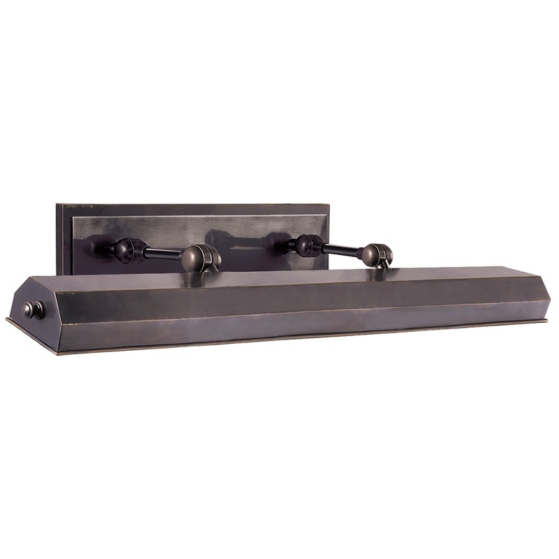Four Light Picture Light from the Dorchester Picture Light Collection in Bronze Finish by Visual Comfort Signature