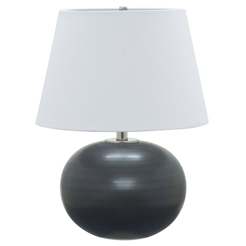 One Light Table Lamp from the Scatchard Collection in Black Matte Finish by House of Troy