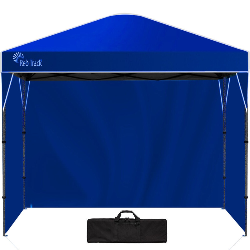 RED TRACK 3.6×2.2m Ultra Compact Folding Gazebo, Walls, Carry bag, Portable Outdoor Popup Marquee for Camping Beach, Navy Blue
