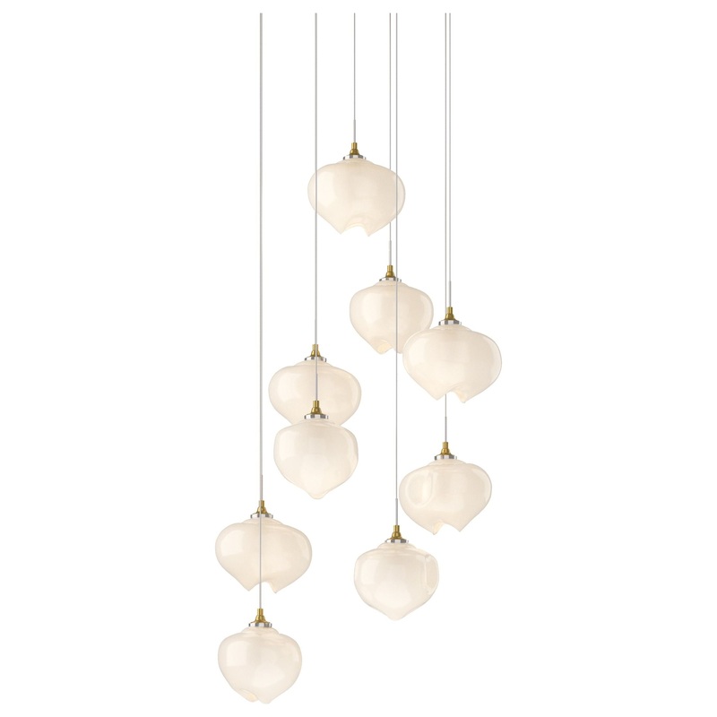 Ume 9-Light Pendant Modern Brass