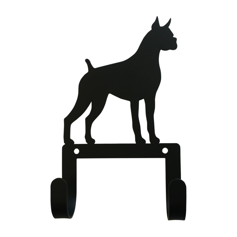 Village Wrought Iron WH-LC-244 Boxer Leash and Collar Wall Hook