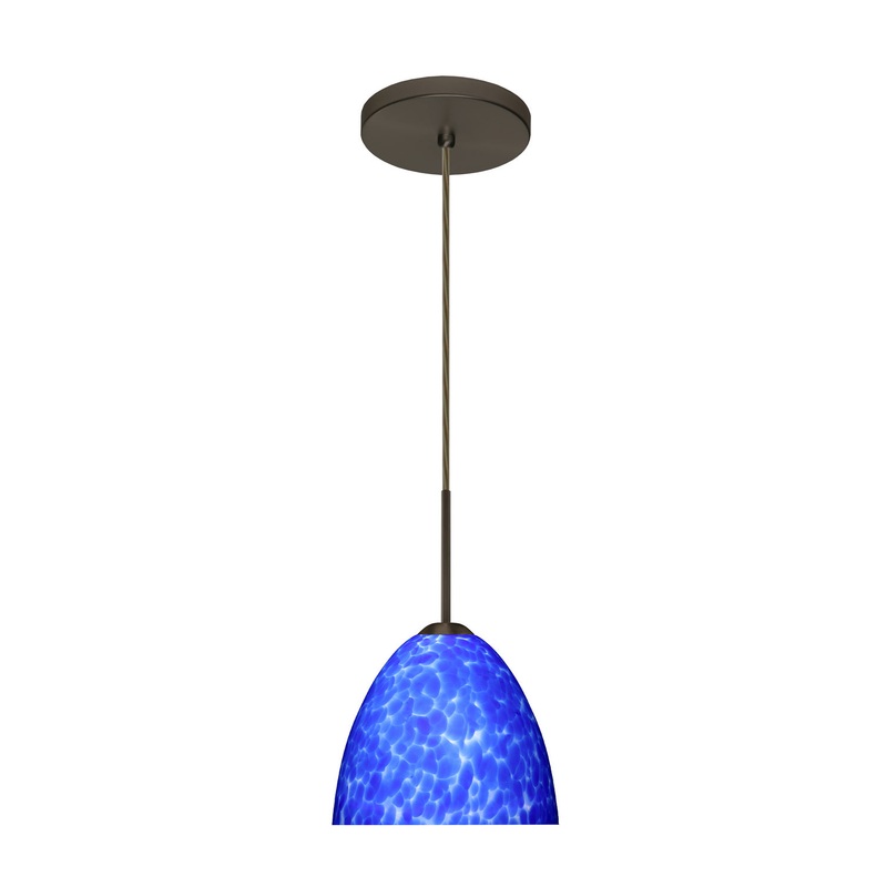 Besa 1BT-757286-HAL-BR Sasha One Light Pendant Bronze