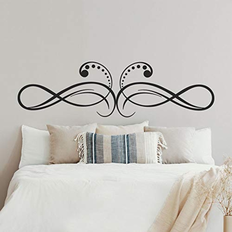 T-MK377 – Adesivi per testiera del letto, 40 x 140 cm, colore: Nero